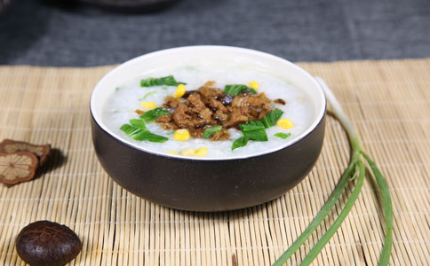 三宝粥铺青菜瘦肉粥